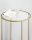 VASAGLE Beistelltisch rund Glas gold 50,0 x 50,0 x 55,0 cm, 1 St.