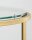 VASAGLE Beistelltisch rund Glas gold 50,0 x 50,0 x 55,0 cm, 1 St.
