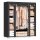 SONGMICS Stoffschrank, LSF03H schwarz 150,0 x 45,0 x 175,0 cm, 1 St.