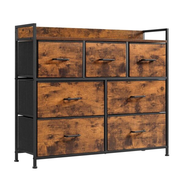 SONGMICS Sideboard, LTS137B01 braun 98,0 x 28,5 x 85,0 cm, 1 St.