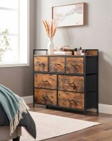 SONGMICS Sideboard, LTS137B01 braun 98,0 x 28,5 x 85,0 cm, 1 St.