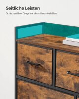 SONGMICS Sideboard, LTS137B01 braun 98,0 x 28,5 x 85,0 cm, 1 St.