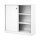 BISLEY Schiebetürenschrank ECO, SD12112S696 verkehrsweiß 2 Fachböden 120,0 x 43,0 x 118,1 cm