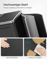 SONGMICS Mülltrenner 3x 18,0 l schwarz, 1 St.