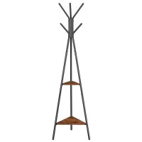 VASAGLE Kleiderständer RCR16BX braun Metall 6 Haken...