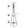 VASAGLE Kleiderständer RCR16BX braun Metall 6 Haken 49,5 x 179,0 cm, 1 St.