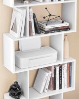VASAGLE Bücherregal weiß 70,0 x 24,0 x 190,5 cm, 1 St.