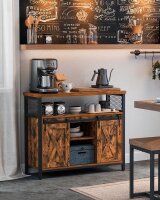 VASAGLE Sideboard, LSC092B01 braun 100,0 x 33,0 x 80,0...