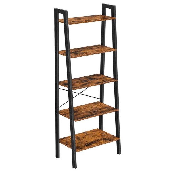 VASAGLE Bücherregal braun, schwarz 56,0 x 32,0 x 172,0 cm, 1 St.