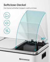 SONGMICS Mülltrenner 3x 18,0 l weiß, 1 St.