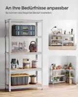 SONGMICS Schwerlastregal GLR040E02 silber 90,0 x 40,0 x 180,0 cm