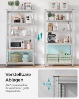 SONGMICS Schwerlastregal GLR040E02 silber 90,0 x 40,0 x 180,0 cm