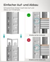 SONGMICS Schwerlastregal GLR040E02 silber 90,0 x 40,0 x 180,0 cm