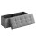 SONGMICS Sitztruhe LSF77G hellgrau Stoff 110,0 cm