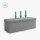 SONGMICS Sitztruhe LSF77G hellgrau Stoff 110,0 cm