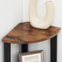 VASAGLE Eckregal braun, schwarz 48,5 x 34,0 x 125,0 cm, 1 St.