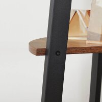 VASAGLE Eckregal braun, schwarz 48,5 x 34,0 x 125,0 cm, 1 St.