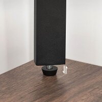 VASAGLE Eckregal braun, schwarz 48,5 x 34,0 x 125,0 cm, 1 St.