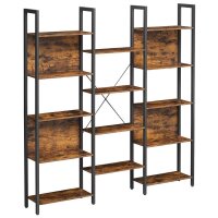 VASAGLE Bücherregal braun, schwarz 158,0 x 24,0 x...
