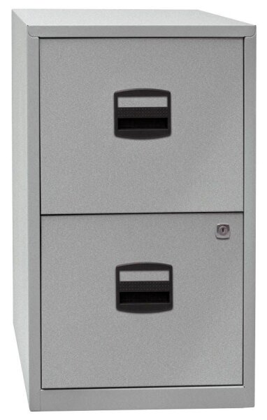 BISLEY Home PFA 2 Hängeregistraturschrank silber 2 Schubladen 41,3 x 40,0 x 67,2 cm, 1 St.