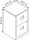 BISLEY Home PFA 2 Hängeregistraturschrank silber 2 Schubladen 41,3 x 40,0 x 67,2 cm, 1 St.