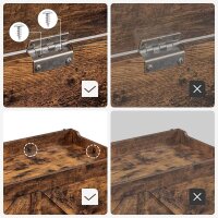 VASAGLE Sitztruhe LSB060T01 braun Holz 100,0 cm