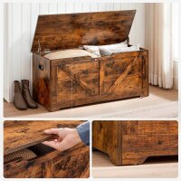 VASAGLE Sitztruhe LSB060T01 braun Holz 100,0 cm