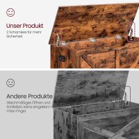 VASAGLE Sitztruhe LSB060T01 braun Holz 100,0 cm
