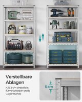 SONGMICS Schwerlastregal GLR050E01 silber 100,0 x 50,0 x 200,0 cm