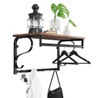 VASAGLE Wandgarderobe LCR11BX braun Metall 7 Haken 60,0 x...