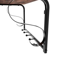 VASAGLE Wandgarderobe LCR11BX braun Metall 7 Haken 60,0 x 31,7 cm, 1 St.