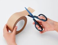 PLUS JAPAN Schere schwarz-blau 17,5 cm