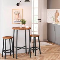 VASAGLE Barhocker LBC32X braun, 2 St.