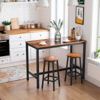 VASAGLE Barhocker LBC32X braun, 2 St.