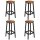 VASAGLE Barhocker LBC32X braun, 2 St.