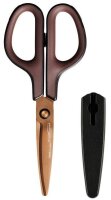 PLUS JAPAN Schere schwarz-braun 17,5 cm