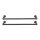 SONGMICS Wandgarderobe schwarz Metall 92,0 x 2,6 cm, 2 St.