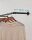 SONGMICS Wandgarderobe schwarz Metall 92,0 x 2,6 cm, 2 St.