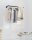 SONGMICS Wandgarderobe schwarz Metall 92,0 x 2,6 cm, 2 St.