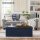 SONGMICS Sitztruhe LSF77IN blau Stoff 110,0 cm