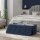 SONGMICS Sitztruhe LSF77IN blau Stoff 110,0 cm