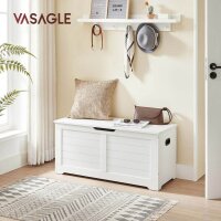 VASAGLE Sitztruhe LSB061T10 weiß Holz 100,0 cm
