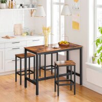 VASAGLE Barhocker LBC65X braun, 2 St.