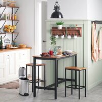 VASAGLE Barhocker LBC65X braun, 2 St.