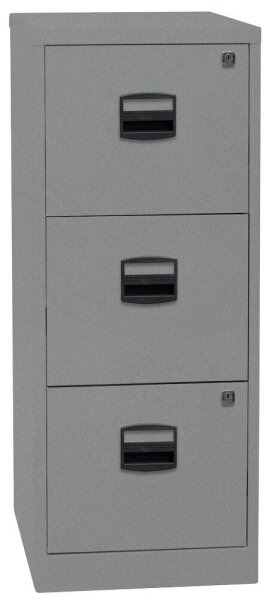 BISLEY Home PFA 3 Hängeregistraturschrank silber 3 Schubladen 41,3 x 40,0 x 101,5 cm, 1 St.