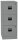 BISLEY Home PFA 3 Hängeregistraturschrank silber 3 Schubladen 41,3 x 40,0 x 101,5 cm, 1 St.