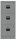 BISLEY Home PFA 3 Hängeregistraturschrank silber 3 Schubladen 41,3 x 40,0 x 101,5 cm, 1 St.