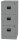BISLEY Home PFA 3 Hängeregistraturschrank silber 3 Schubladen 41,3 x 40,0 x 101,5 cm, 1 St.