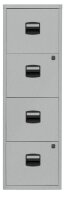 BISLEY Home PFA 4 Hängeregistraturschrank silber 4 Schubladen 41,3 x 40,0 x 132,1 cm, 1 St.