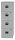 BISLEY Home PFA 4 Hängeregistraturschrank silber 4 Schubladen 41,3 x 40,0 x 132,1 cm, 1 St.
